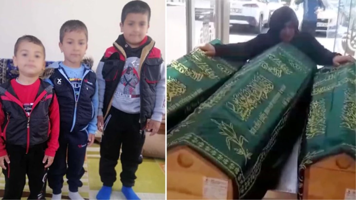 Gölette boğulan 3 kardeşin cenazeleri aileye teslim edildi! Annenin feryatları kahretti
