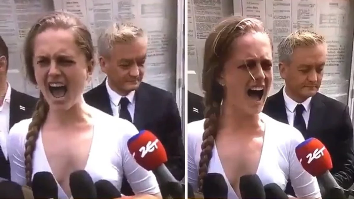 Polonyalı siyasetçi Jana Szostak, Rusya’yı 1 dakika boyunca bağırarak protesto etti