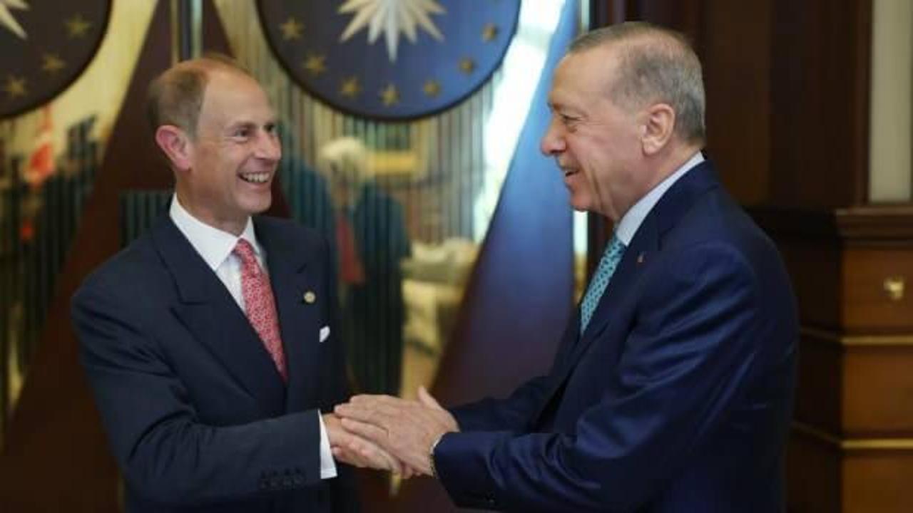 Erdoğan , Birleşik Krallık Dükü Prens’i kabul etti