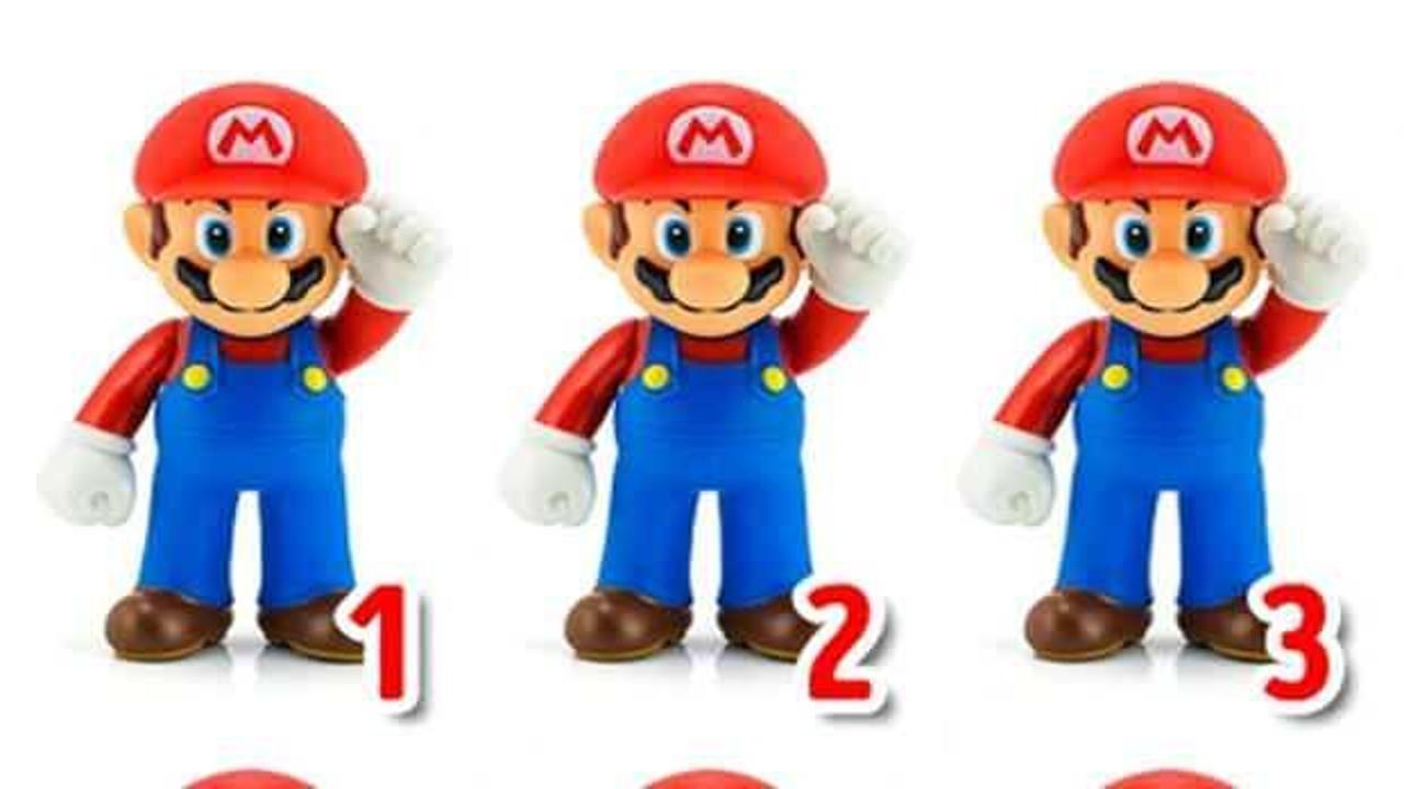 Nöronlarınızı harekete geçirecek görsel zekâ testi: Diğerlerinden farklı olan Super Mario karakterini 15 saniye içerisinde bulabilir misiniz?