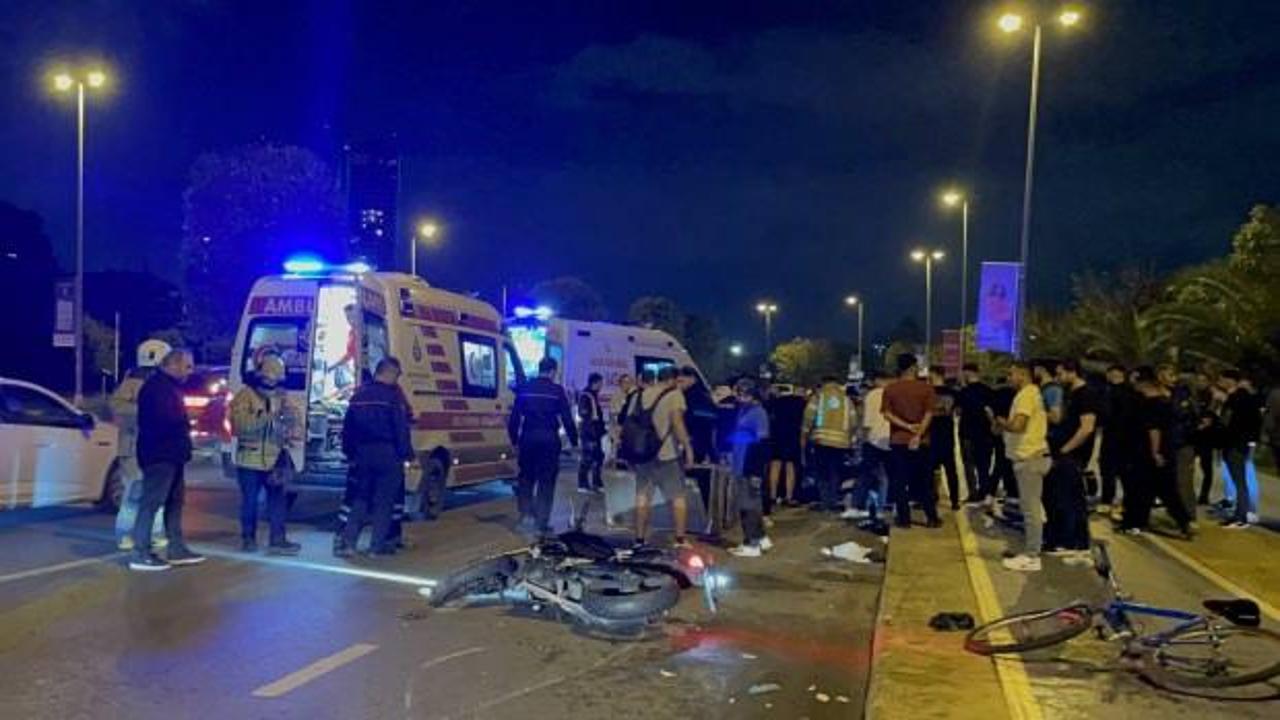 Pendik’te otomobil ile motosiklet çarpıştı: 2 kişi yaralandı