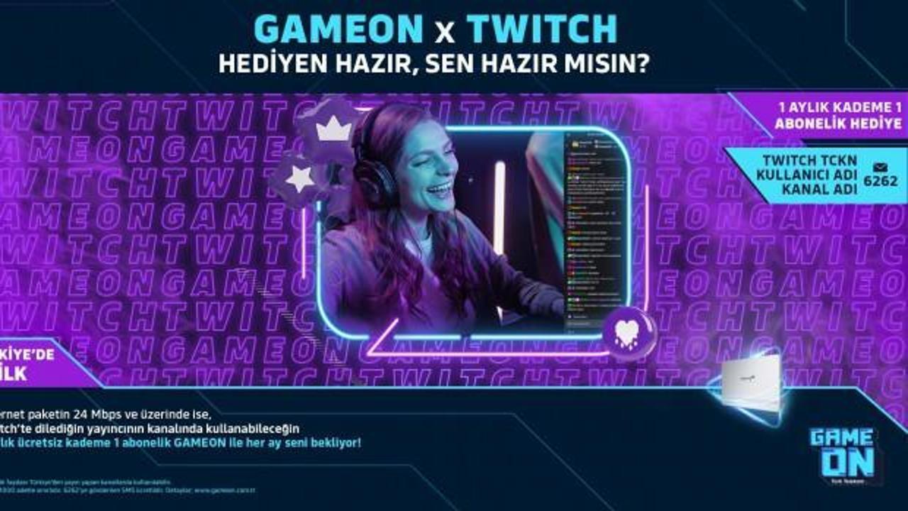Türk Telekom GAMEON’dan Türkiye’de bir ilk daha: Ücretsiz Twitch aboneliği
