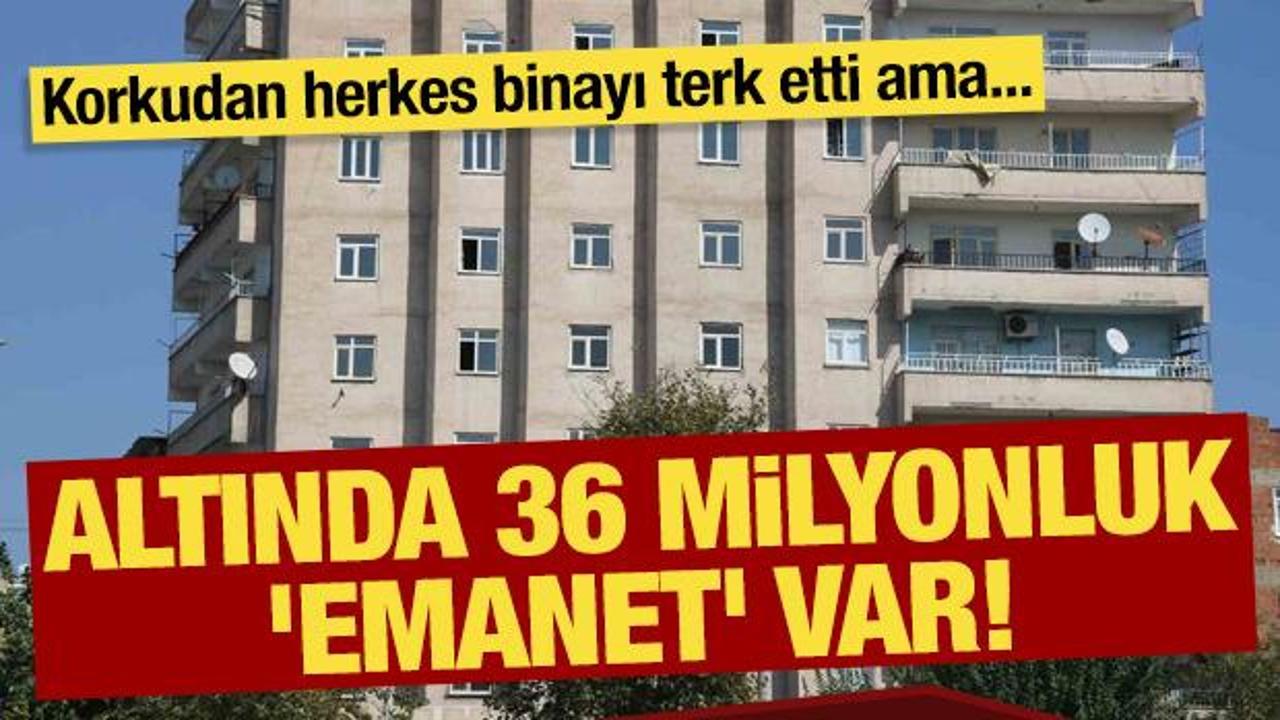 Altında 36 milyonluk ’emanet’ var: Korkudan herkes binayı terk etti!