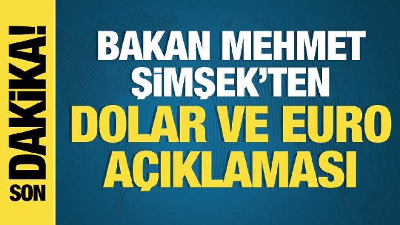 Bakan Mehmet Şimşek’ten dolar ve Euro açıklaması