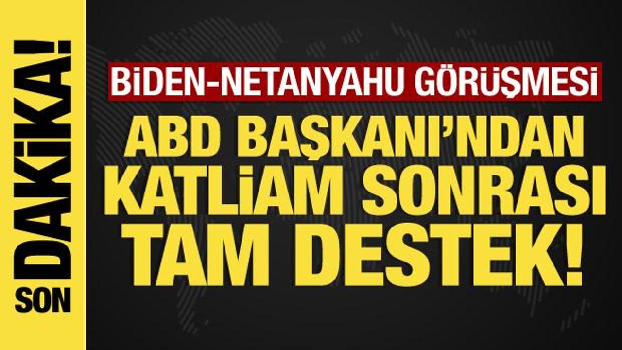 Biden’dan katliam sonrası İsrail’e tam destek
