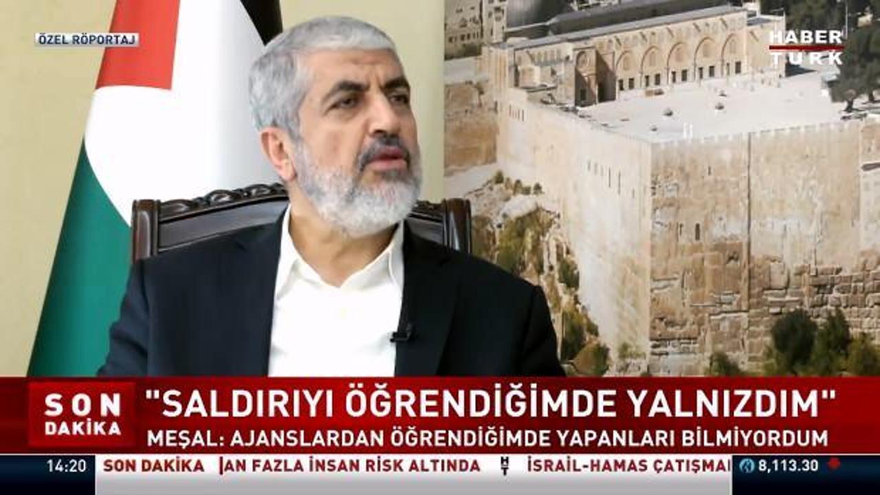 Hamas’ın siyasi liderlerinden Halid Meşal: Filistin’in tamamı bizim hakkımız