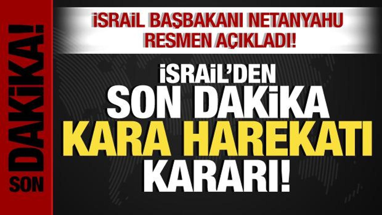 İşgalci İsrail’den kara harekatı kararı! ABD sevkiyat yapacağını açıklamıştı!