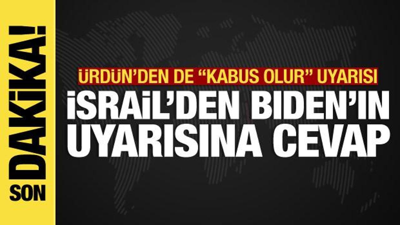 İsrail-Filistin savaşından son dakika: İsrail’den Biden’ın “hata olur” sözlerine cevap