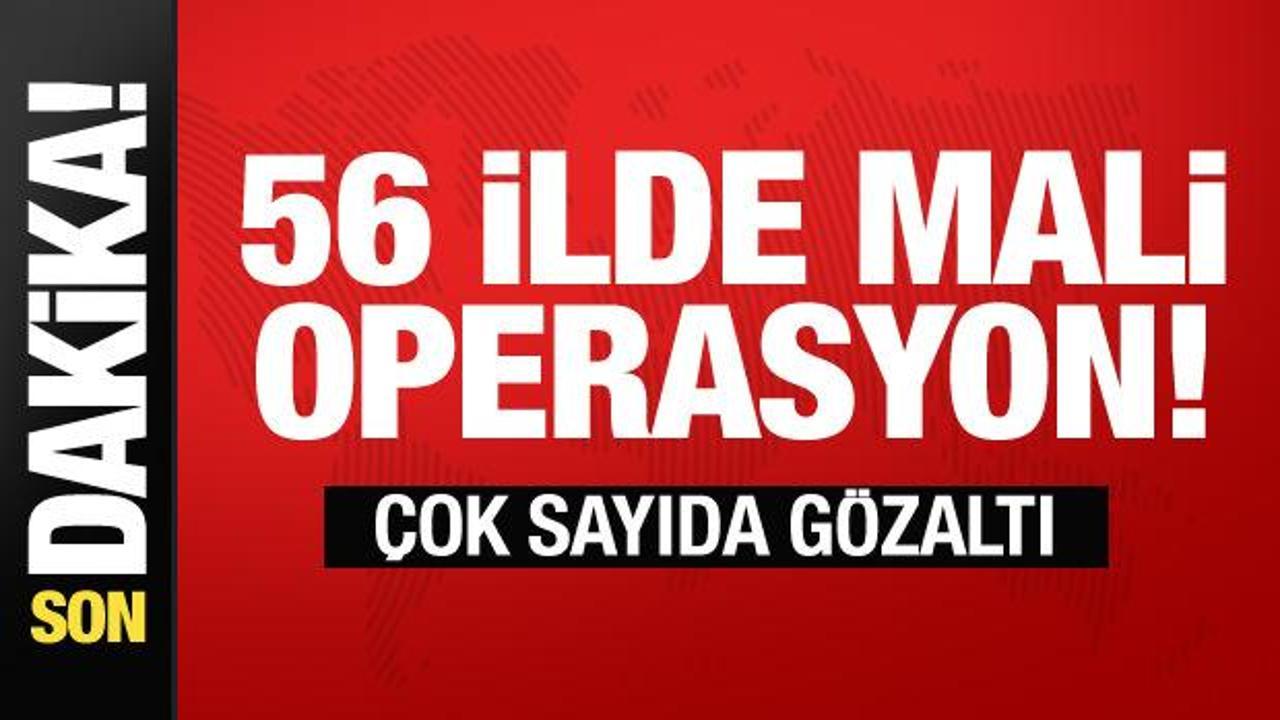 Mali suç örgütlerine 56 ilde ‘Kafes’ operasyonu: 150 gözaltı