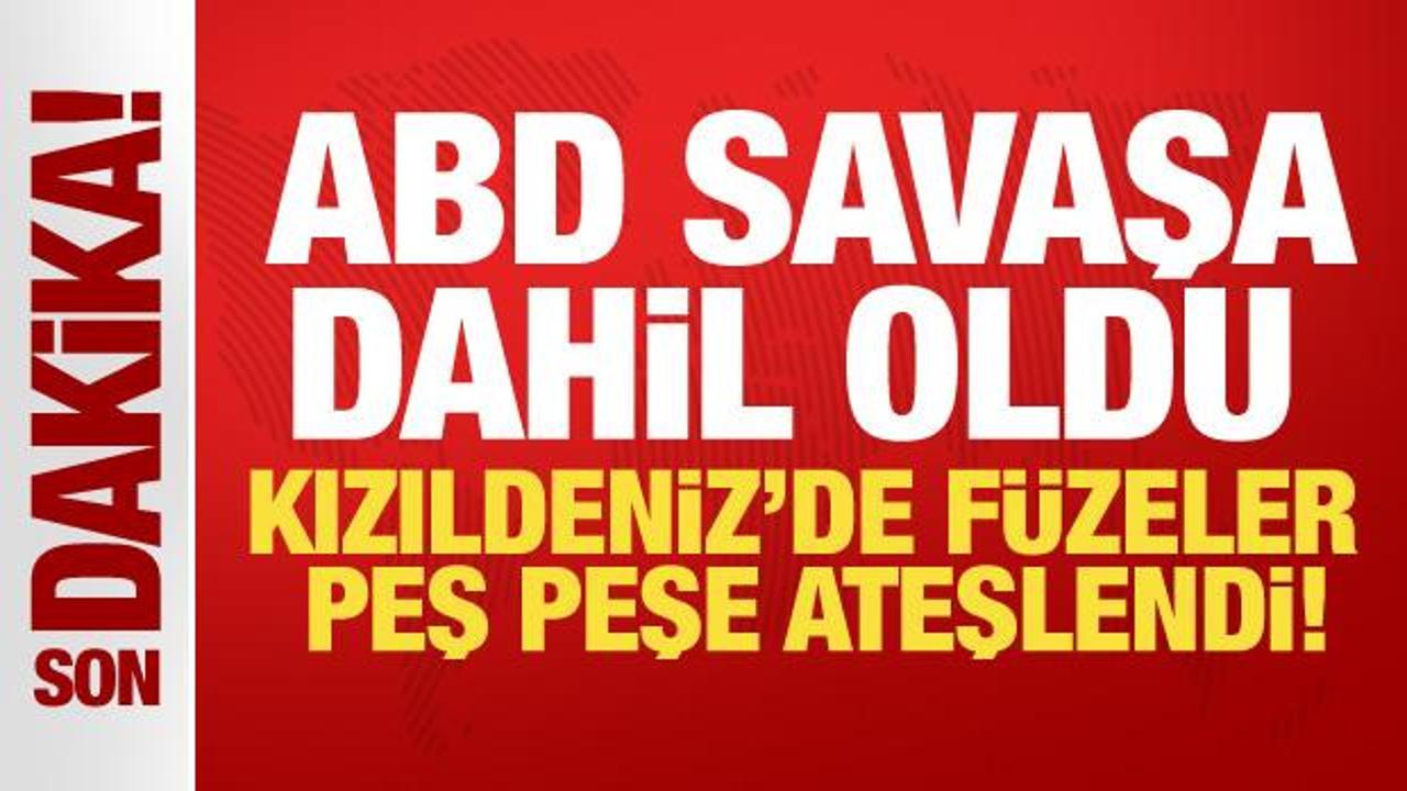 SON DAKİKA…ABD savaş gemisi, Kuzey Kızıldeniz’de 3 füze ve İHA’yı vurdu
