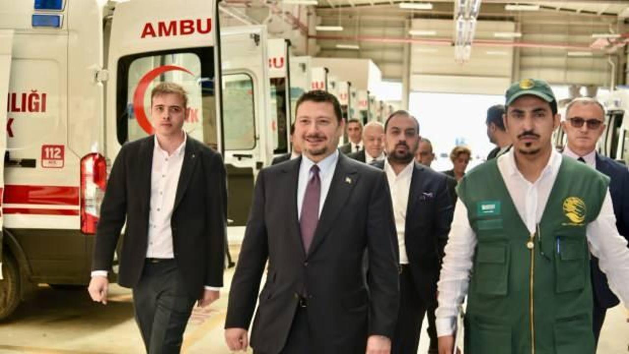 Suudi Arabistan, Türkiye’ye 20 ambulans hibe etti