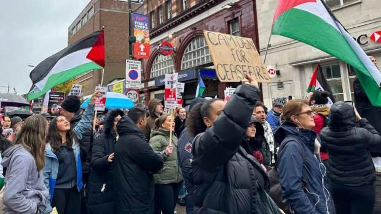 İngiliz halkı Gazze için bir kez daha sokaklara çıktı!