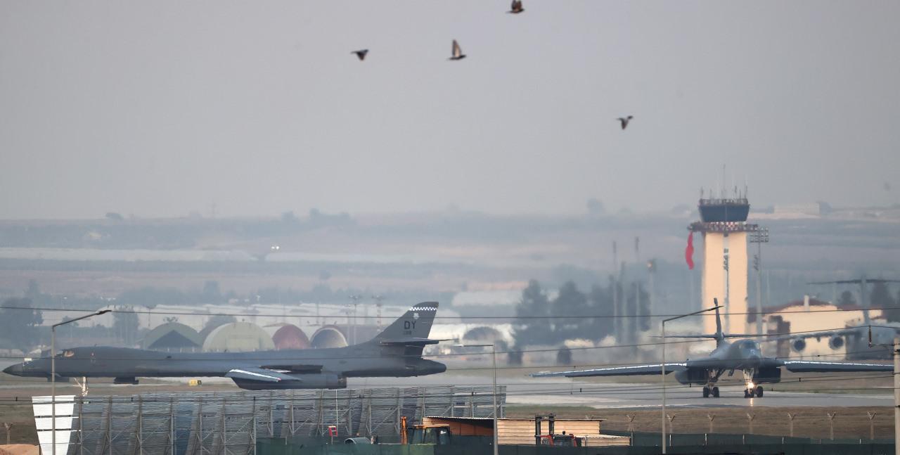 Amerikan B-1B Lancers uçakları eğitim görevi için İncirlik Hava Üssü'ne geldi