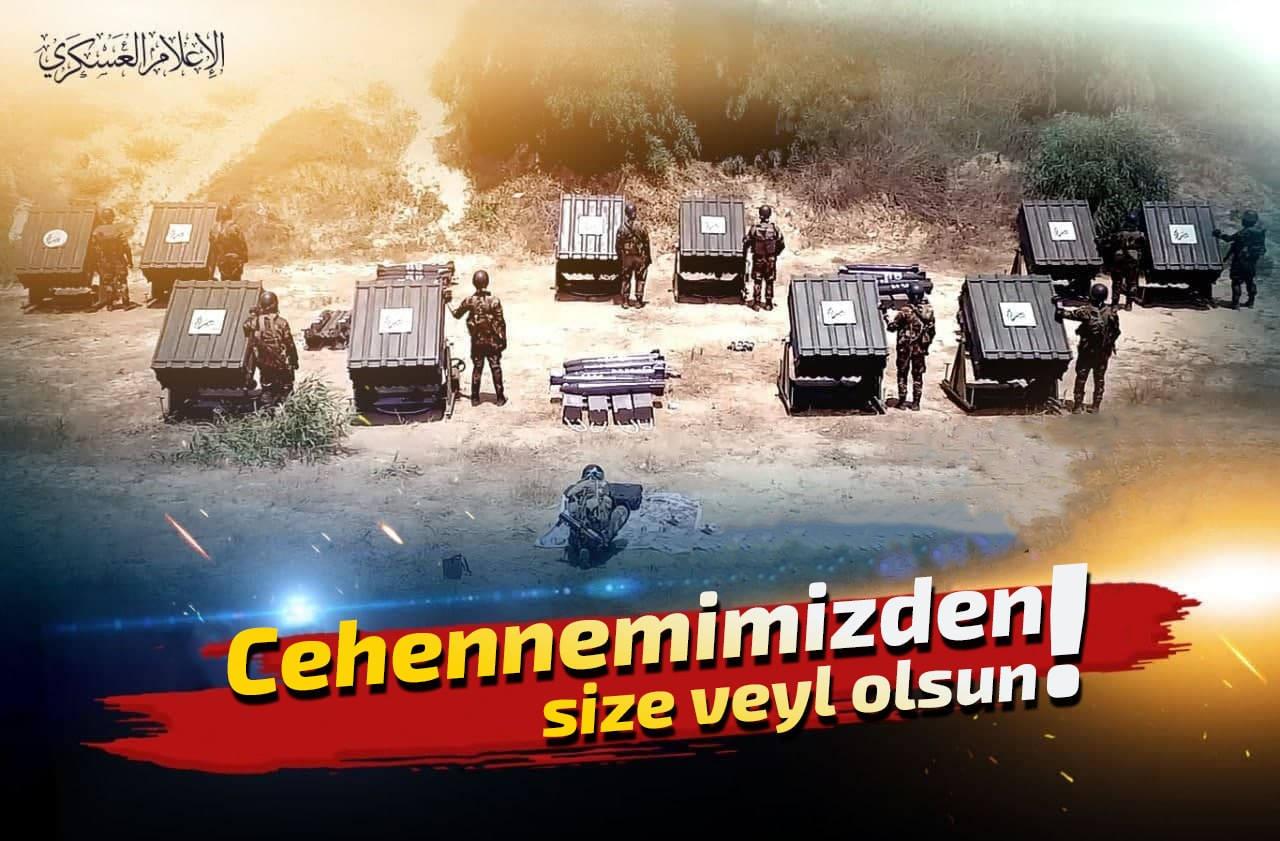 Kassam mücadeleyi her cephede veriyor... İsrail işgalcilerini ürperten mesajlar