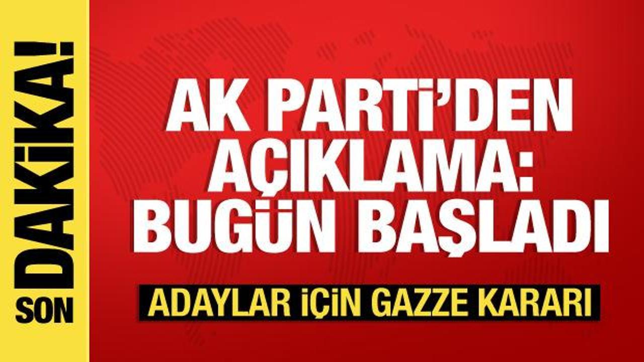 AK Parti’den seçim açıklaması