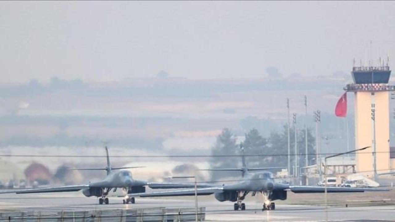 Amerikan B-1B Lancers uçakları eğitim görevi için İncirlik Hava Üssü’ne geldi