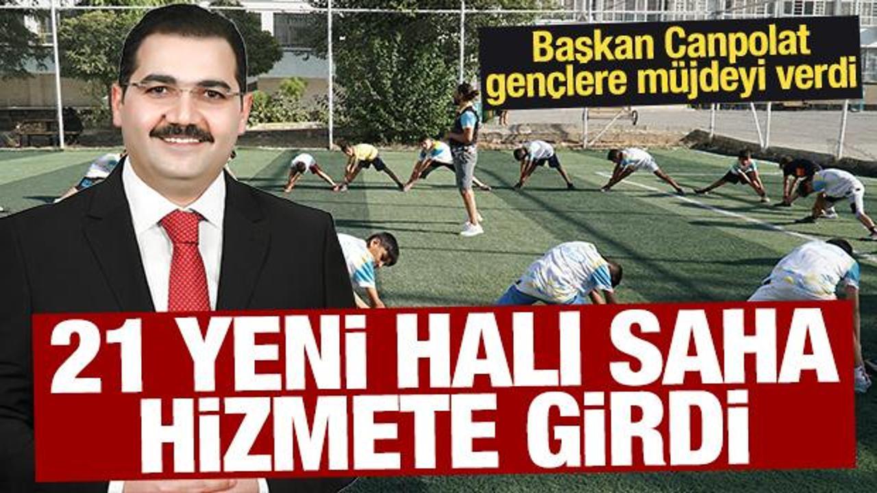 Başkan Canpolat: 21 adet halı sahayı gençlerimizin hizmetine sunduk