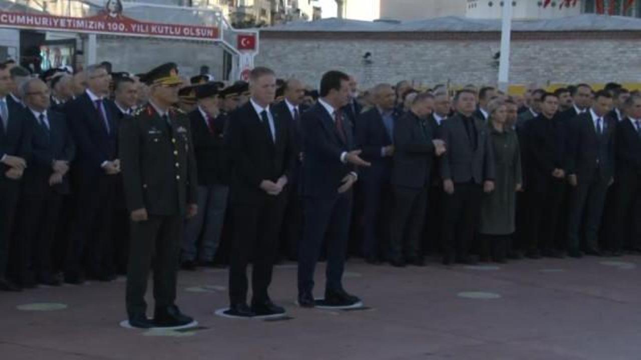 CHP, Taksim’deki 10 Kasım törenine çelenk getirmeyi unuttu
