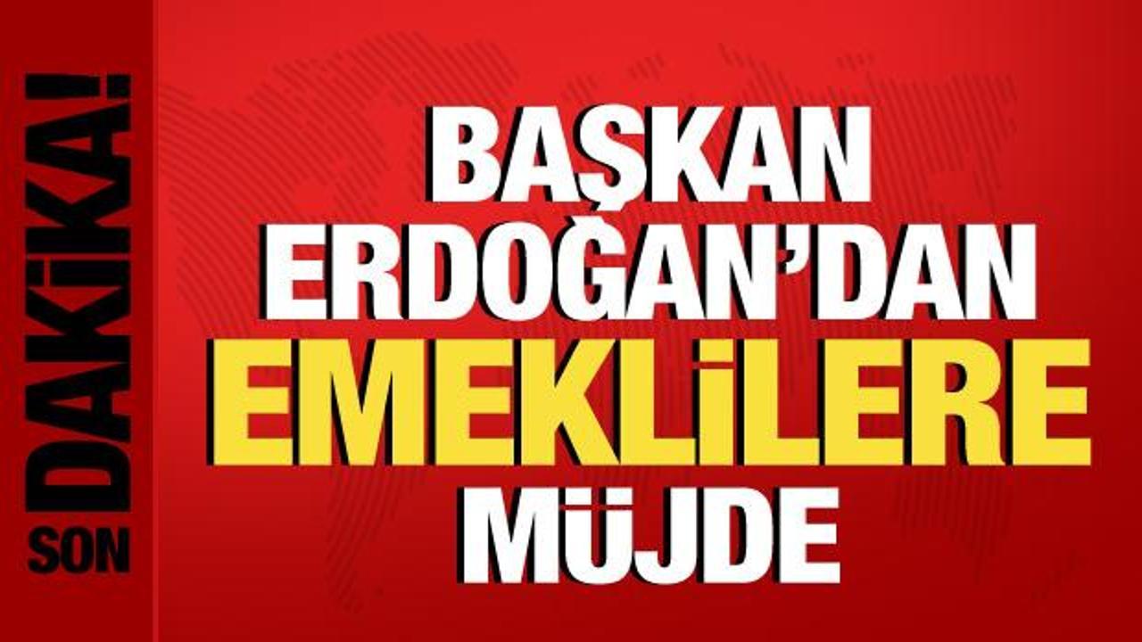 Cumhurbaşkanı Erdoğan’dan emeklilere son dakika ikramiye müjdesi!