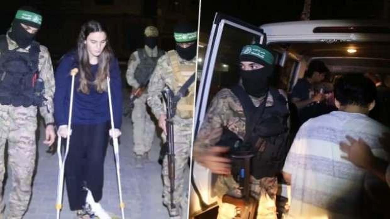 Esir takasında 2’inci grubun tahliyesi de tamam! Kassam Tugayları o görüntüleri yayınladı