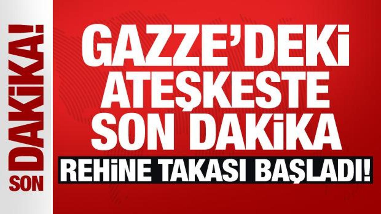 Gazze’deki ateşkeste son dakika… Rehine takası için süreç başladı!