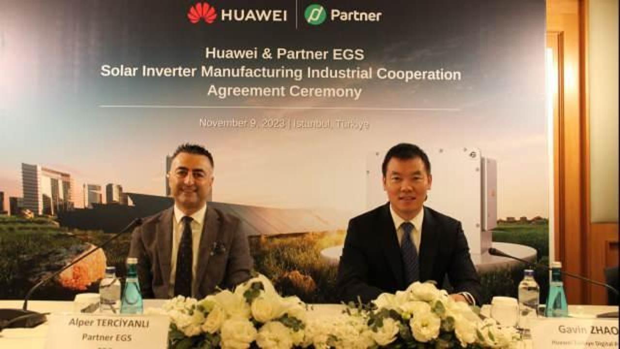 Huawei Türkiye ve Partner EGS, Türkiye’de Inverter üretimi için işbirliğine gidiyor