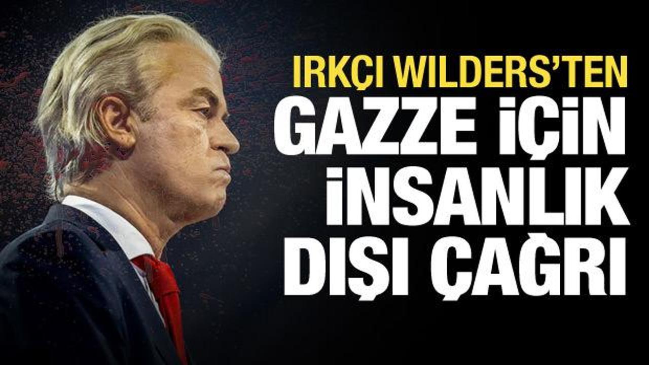 Irkçı Wilders’ten Filistinlilerle ilgili insanlık dışı çağrı