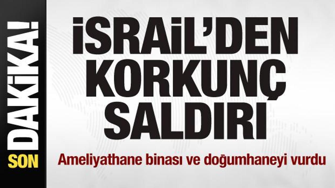 İşgalci İsrail Şifa Hastanesi’ni vurdu! Son kare yürekleri burktu