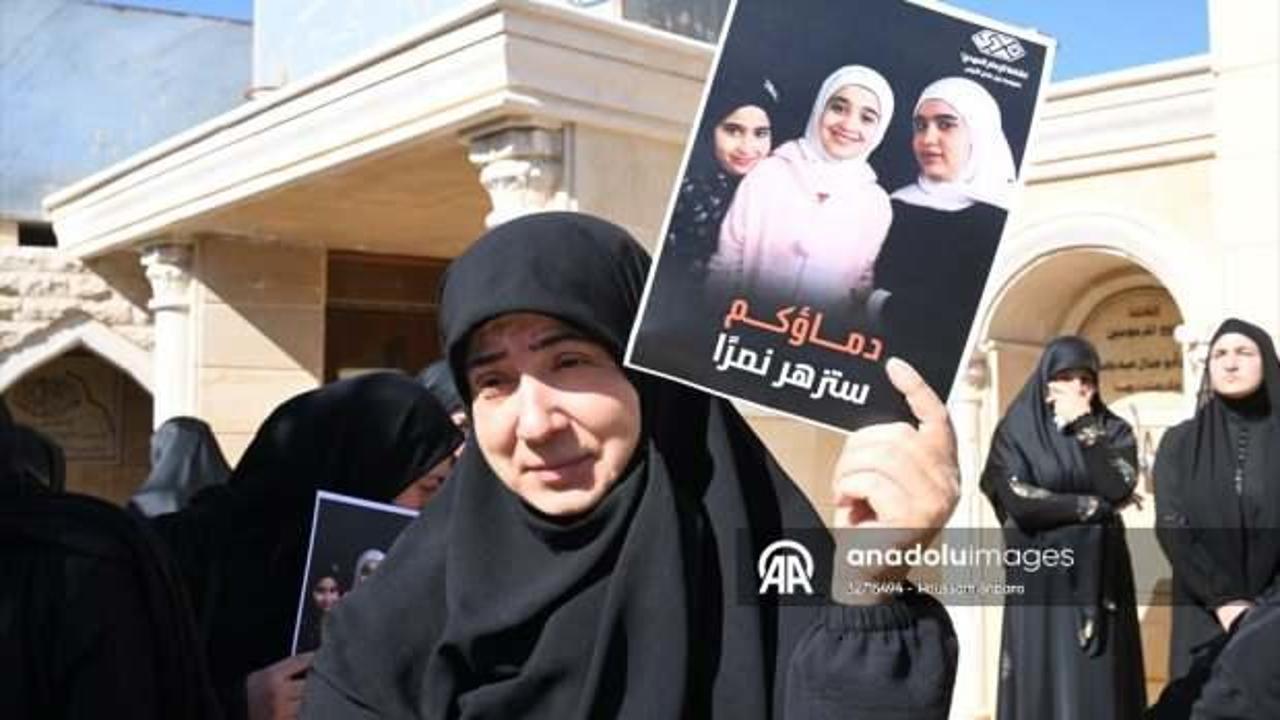 İsrail saldırısında ölen Lübnanlı 3 çocuk ve büyükanneleri için cenaze töreni düzenlendi