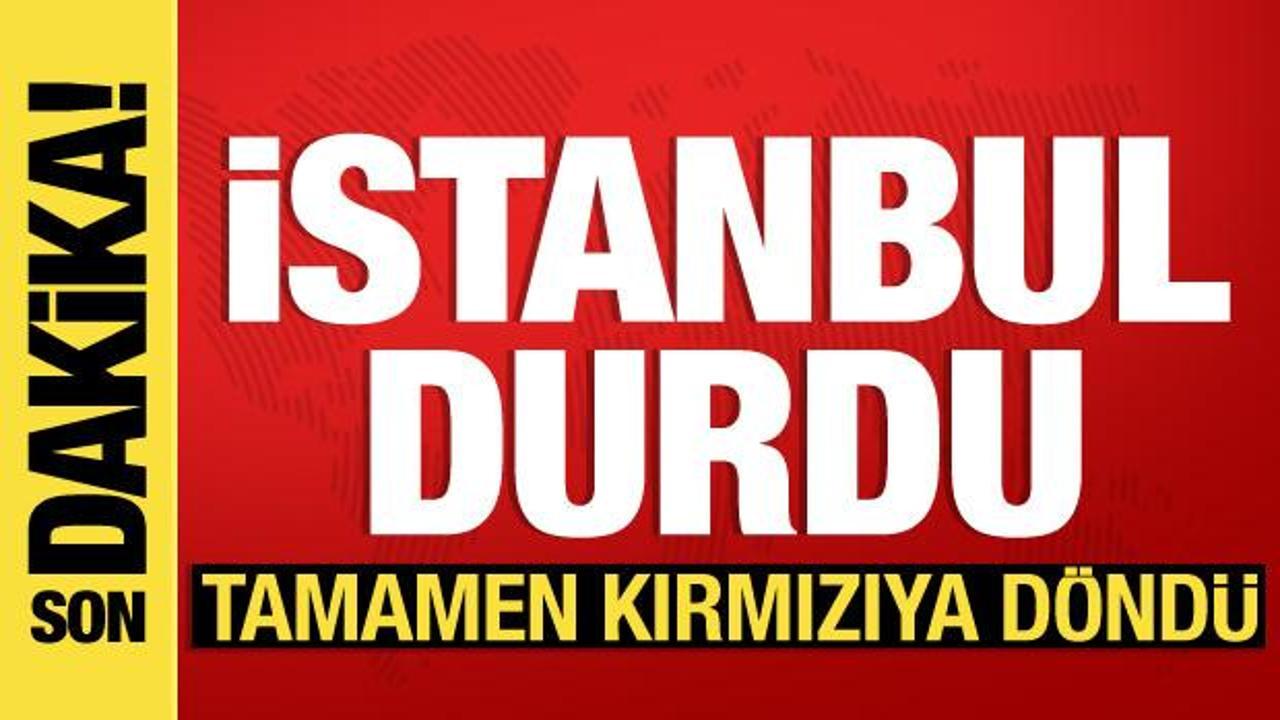 İstanbul durdu: Yağmurla beraber trafik yoğunluğu yüzde 90’a ulaştı