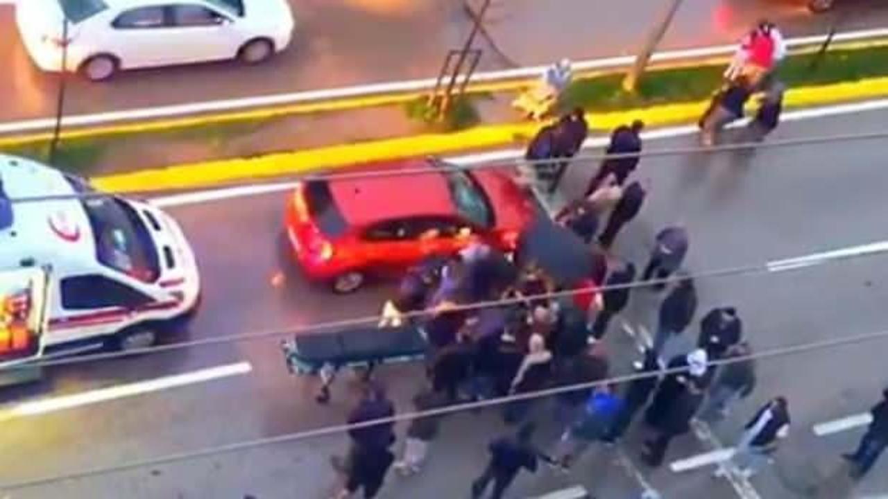 Karşıya geçmeye çalışırken araba çarptı