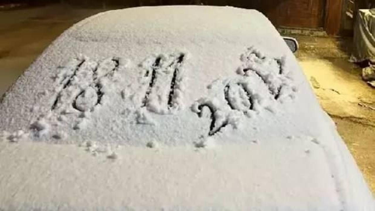 Kartepe’ye mevsimin ilk karı düştü