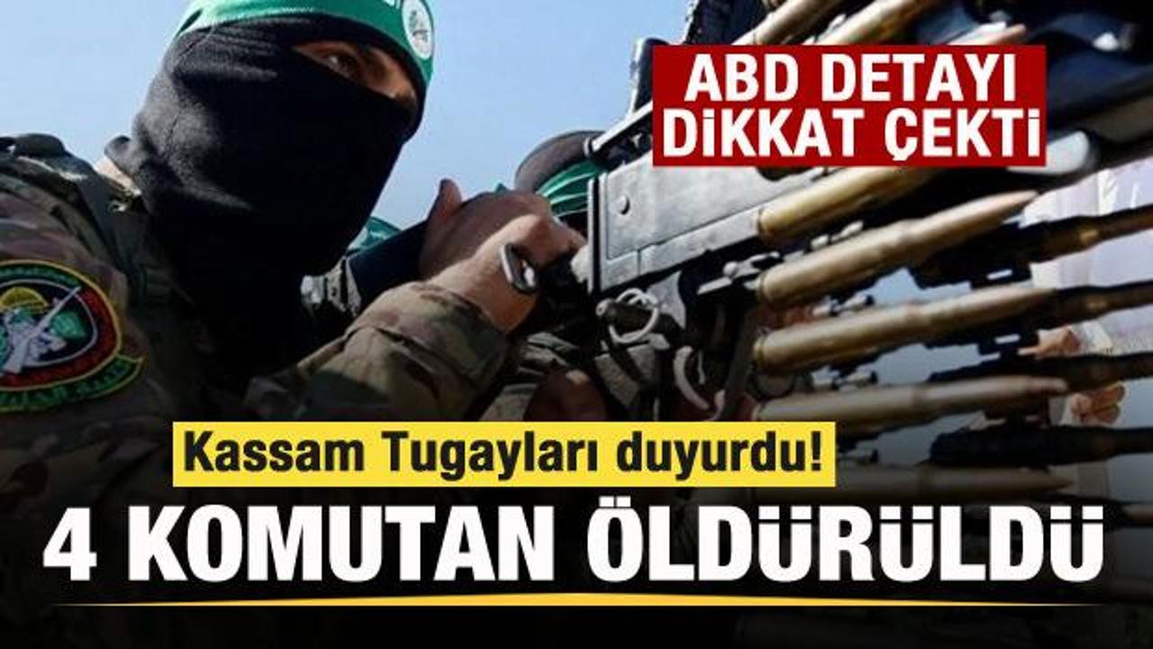 Kassam Tugayları duyurdu! 4 komutan öldürüldü! Dikkat çeken ABD detayı