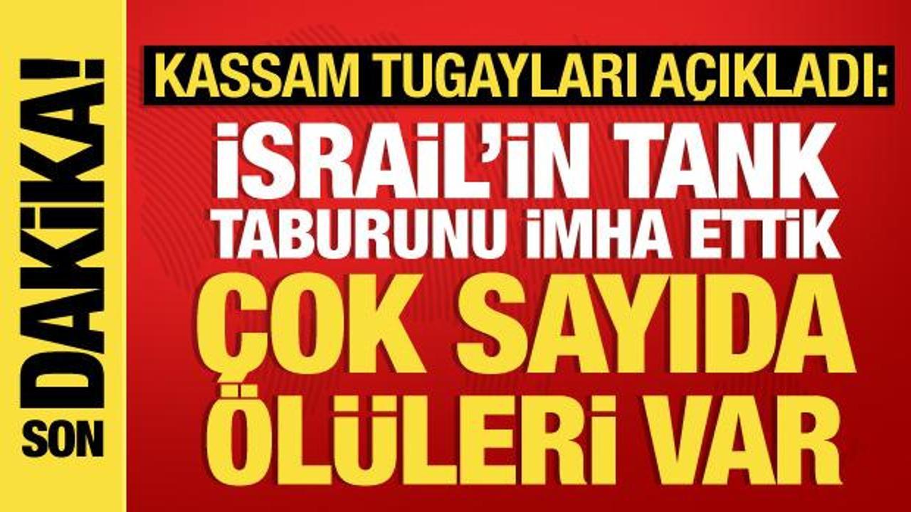 Kassam Tugayları: İsrail’in bir tank taburunu tamamen imha ettik, bazılarını esir aldık