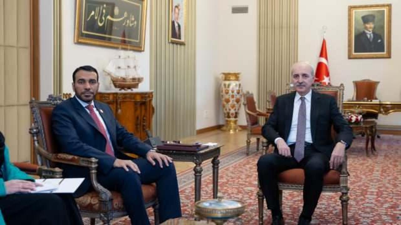 Kurtulmuş, BAE’nin Ankara Büyükelçisi’ni kabul etti