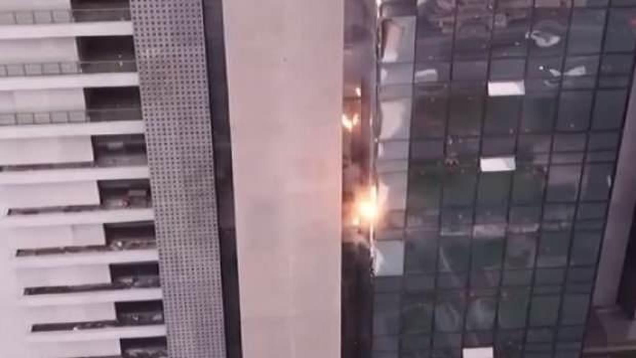 Mecidiyeköy’de yangın! Ekipler sevk edildi