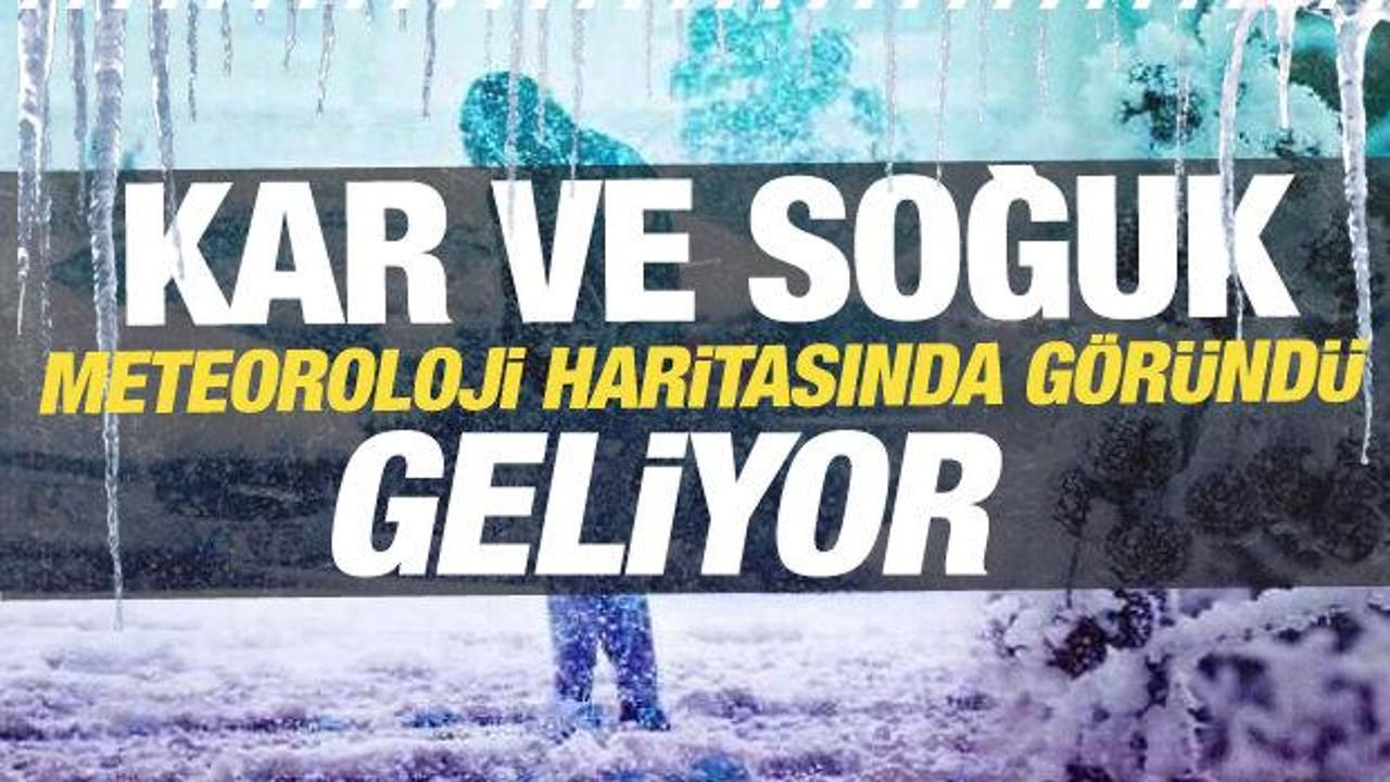 MGM hava durumu haritasını paylaştı: Kar yağışı geliyor