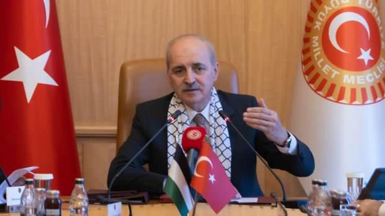 TBMM Başkanı Kurtulmuş, Parlamenterler Arası Kudüs Platformu Başkanı ile görüştü