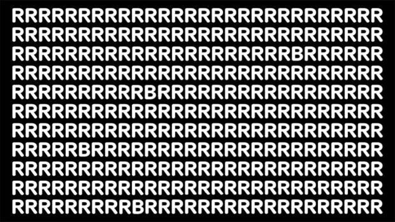 Optik yanılsama IQ testi: Resimde yer alan tüm “B” harflerini 6 saniye içerisinde bulabilir misiniz?