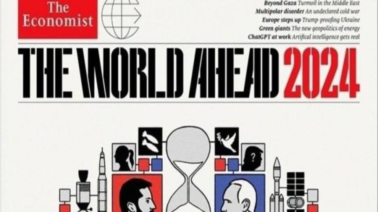 The Economist sırlarla dolu 2024 kapağını yayınladı: Komplo teorileri havada uçuşuyor