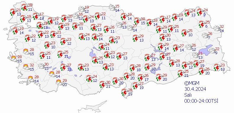 Meteoroloji'den 14 il için kuvvetli yağış uyarısı!