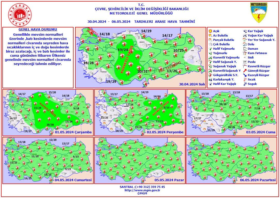 Meteoroloji'den 14 il için kuvvetli yağış uyarısı!