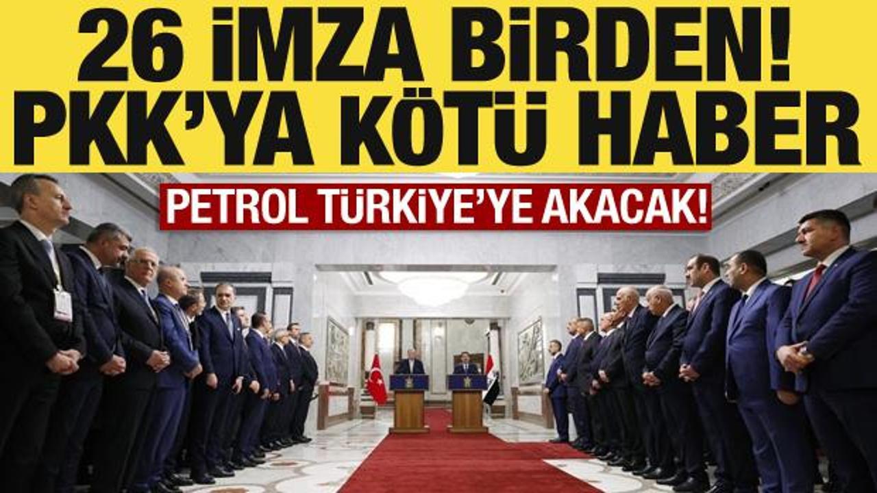 26 imza birden, petrol Türkiye’ye akacak! PKK’ya kötü haber