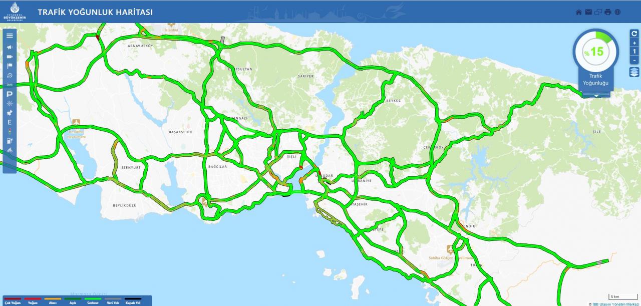 Haftanın ikinci gününde İstanbul'da yollar boş kaldı