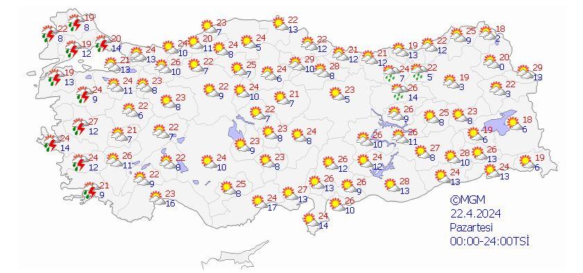 Meteoroloji'den toz taşınımı ve yağmur uyarısı