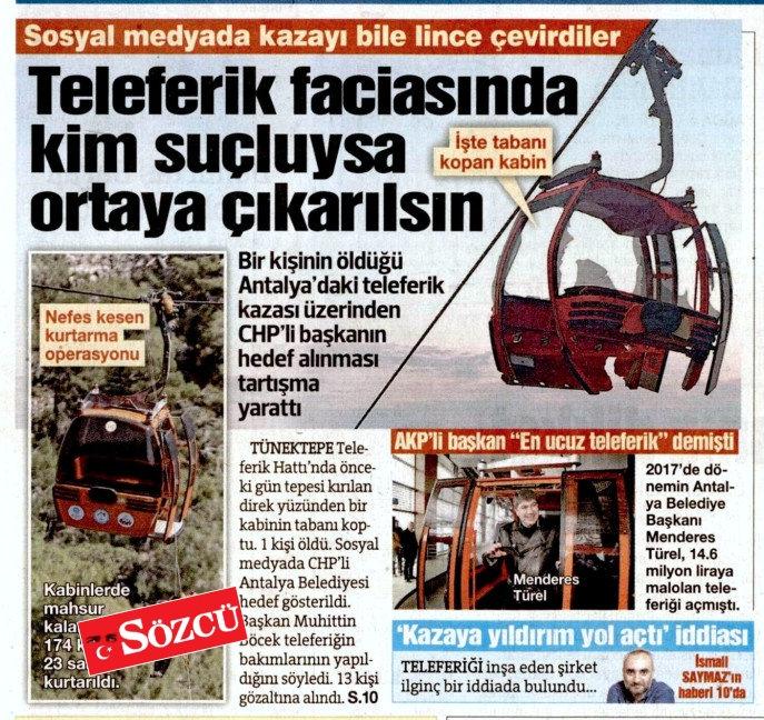 İnsan hayatı değil siyaset rantı! Önce Beşiktaş şimdi Antalya... CHP'yi aklama yarışı