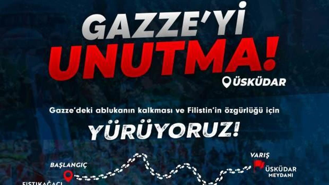 İstanbullular bugün Gazze için yürüyecek!