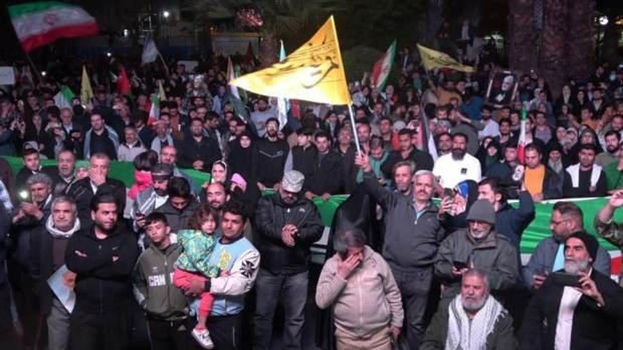 Tahran’da İran’ın İsrail’e saldırısı coşkuyla kutlandı