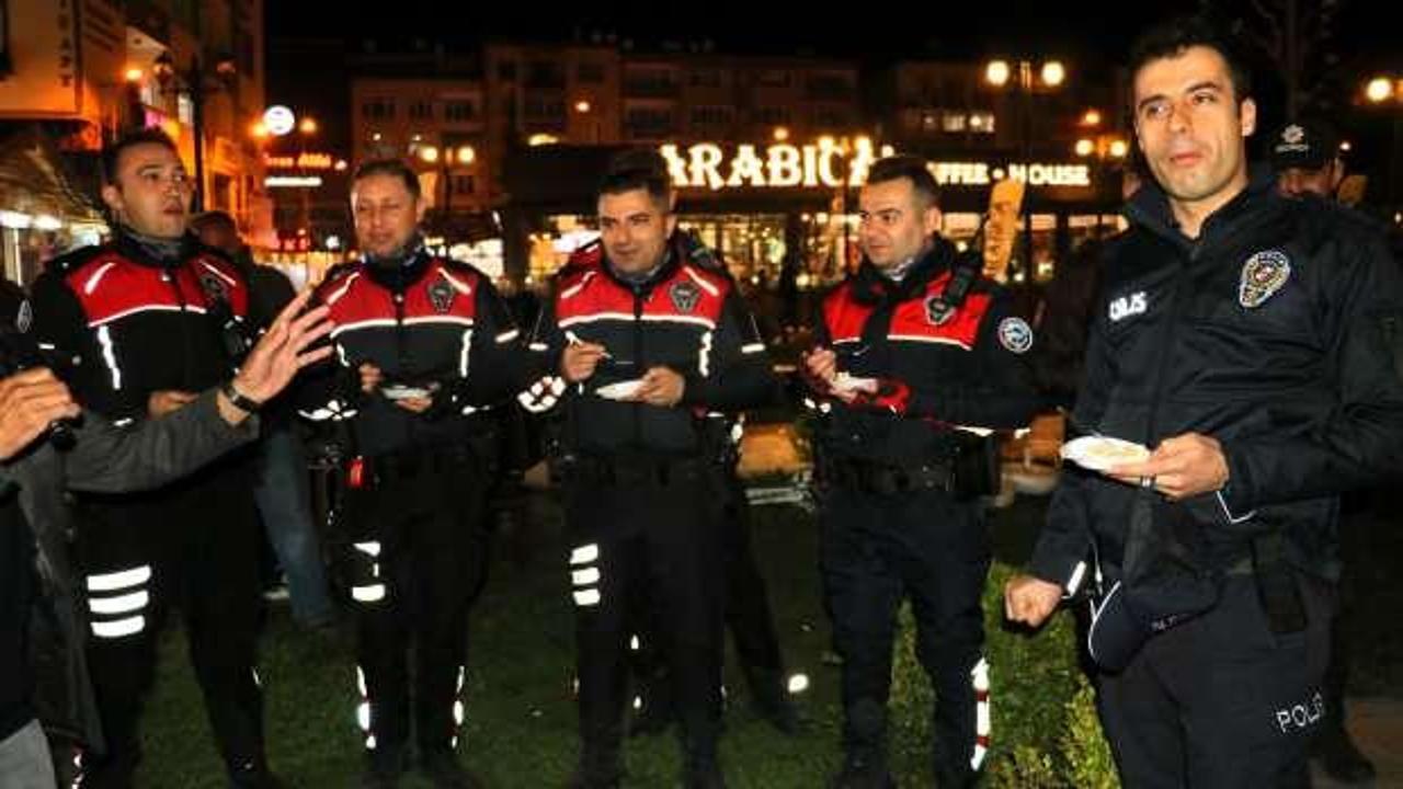 Amasya’da kavga ihbarına giden polislere pasta sürprizi