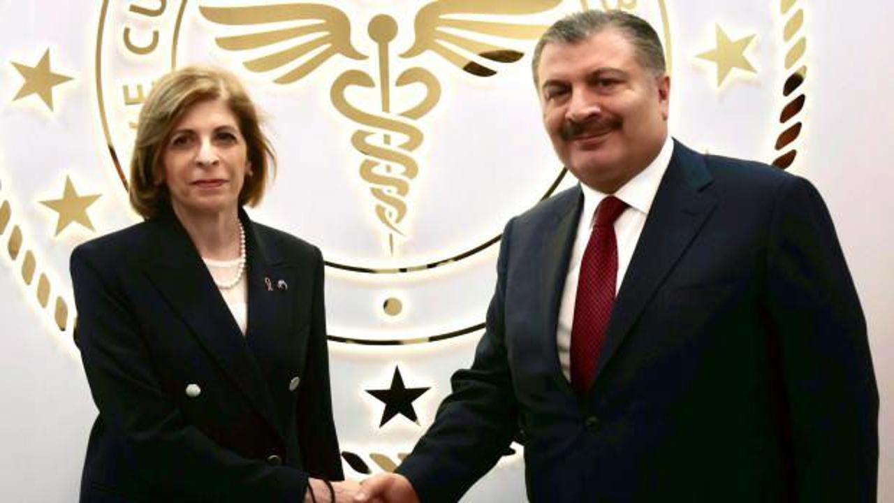 Bakan Koca, AB Komisyonu Üyesi Kyriakides ile görüştü